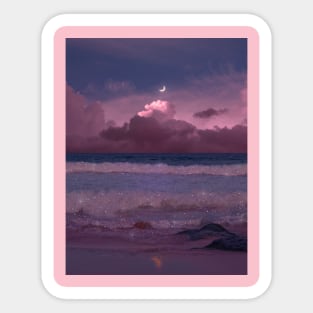 Lofi Beach Sticker